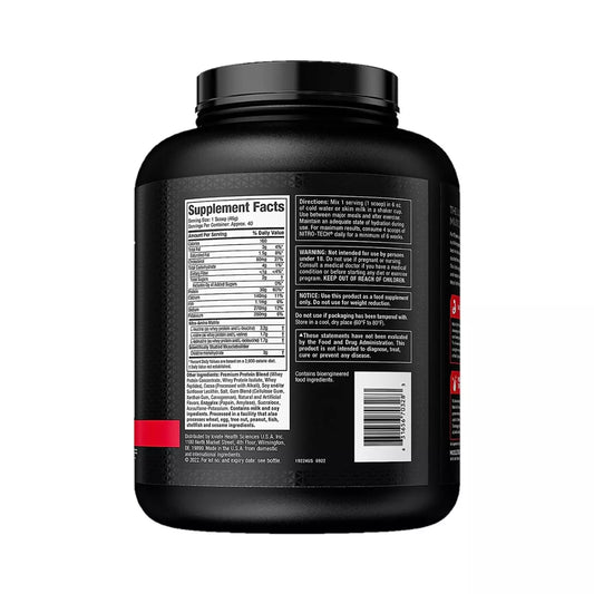 Muscletech - NitroTech - Whey Protein 1.8KG (42 Servings)