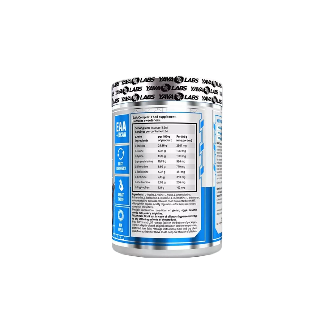 Yava Labs EAA Complex – 300g Essential Amino Acids for Recovery & Performance