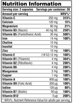 Load image into Gallery viewer, Galvanize Daily Multivitamin – Complete Supplement for Energy, Immunity &amp; Overall Health (60 Capsules)