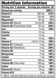 Galvanize Daily Multivitamin – Complete Supplement for Energy, Immunity & Overall Health (60 Capsules)