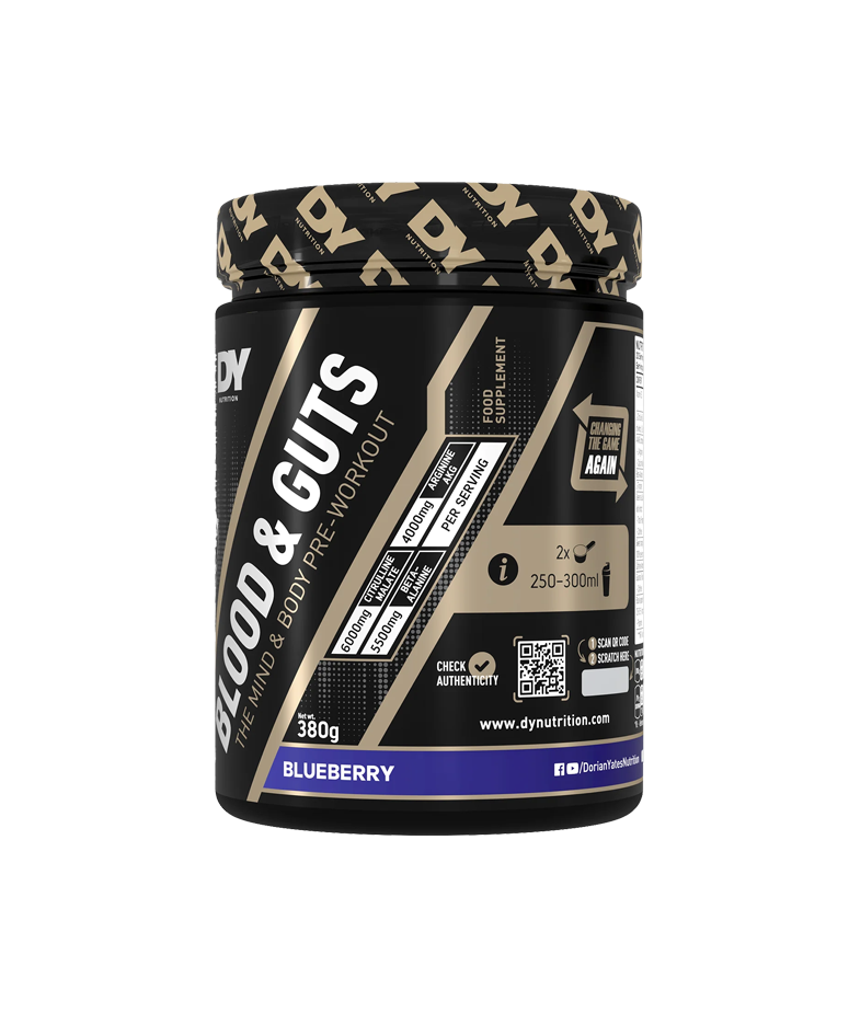 DY - Blood and Guts Blueberry 380g - Pre-Workout (20 Servings)