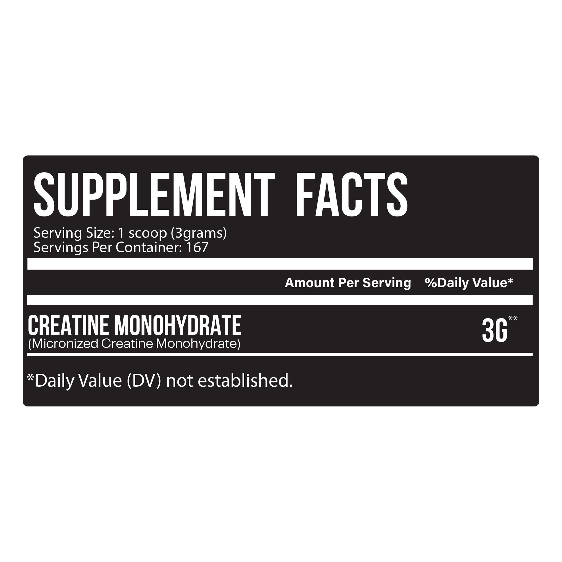 Lls Creatine Monohydrate 100% Micronized - 167 Servings