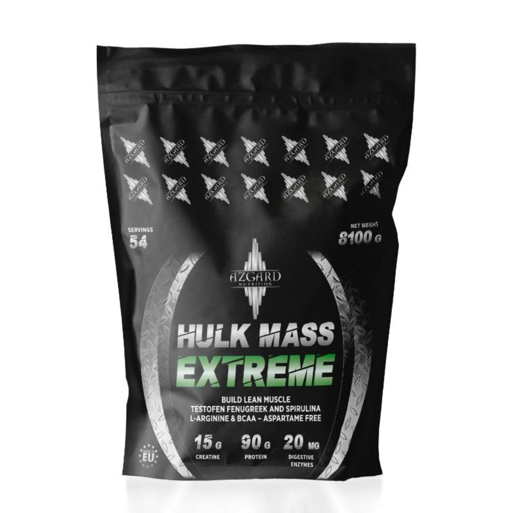 Azgard Nutrition Hulk Mass Extreme – Weight & Muscle Gainer 8kg - 54 Servings