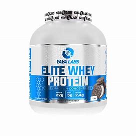 Yava Labs - Elite Whey Protein Cookies & Cream 2kg - Protein for Muscle Growth & Recovery (66 Servings)