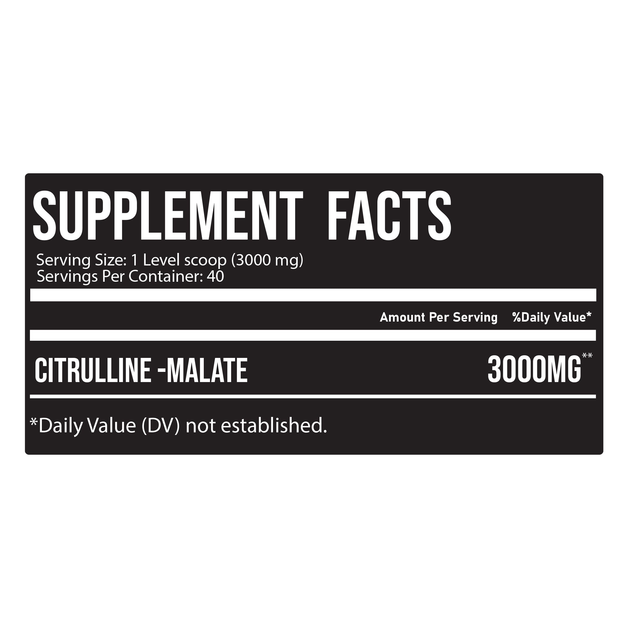 Legend Labs - Citrulline Malate 120g (40 Servings)
