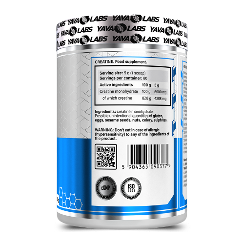 Yava Labs Creatine + Taurine – 300g for Muscle Power & Performance