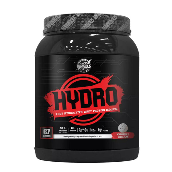 Marvelous Nutrition Hydro Whey – 2kg (67 Servings), Hydrolyzed Protein for Fast Absorption