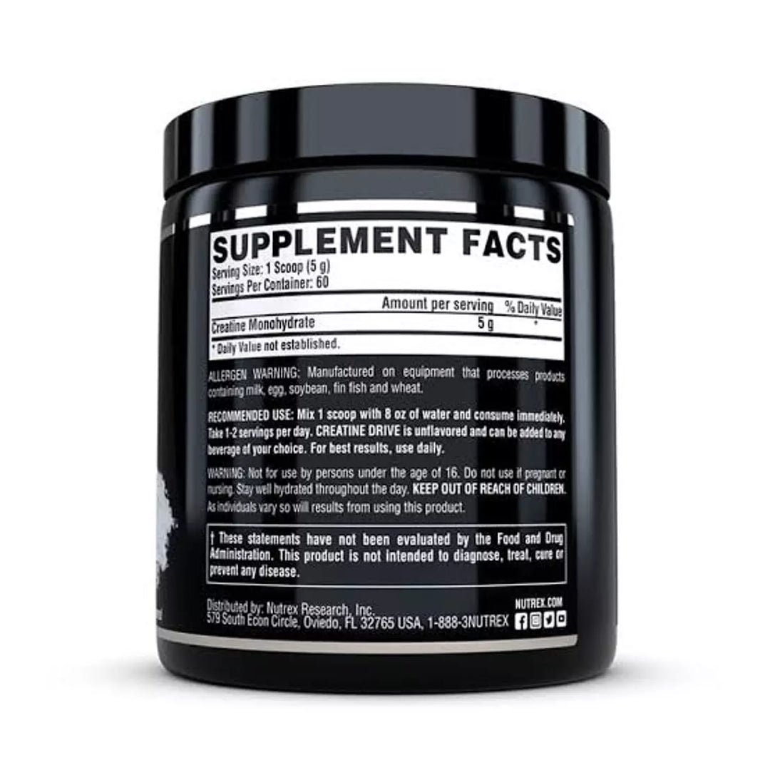 Nutrex Research Creatine Monohydrate (60 serv, 300gm)