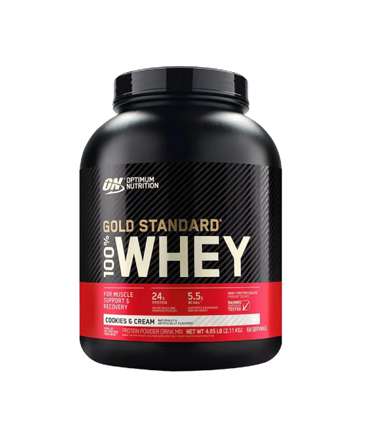 Optimum Nutrition - Gold Standard - Whey Protein Cookies & Cream 2.3KG (74 Servings)