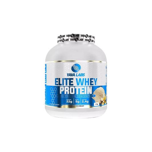Yava Labs - Elite Whey Protein Vanilla 2kg - Protein for Muscle Growth & Recovery (66 Servings)