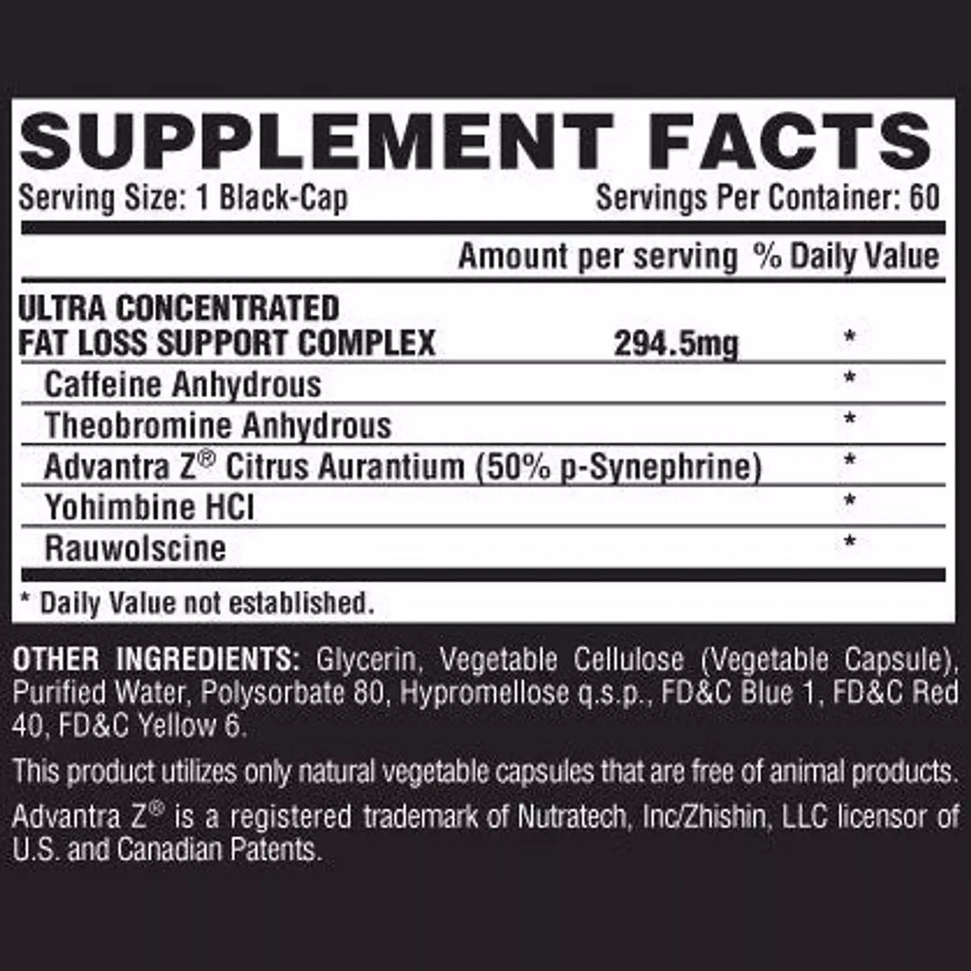 Nutrex Research Lipo 6 Black Ultra Concentrat-60Serv Men .-60Caps.