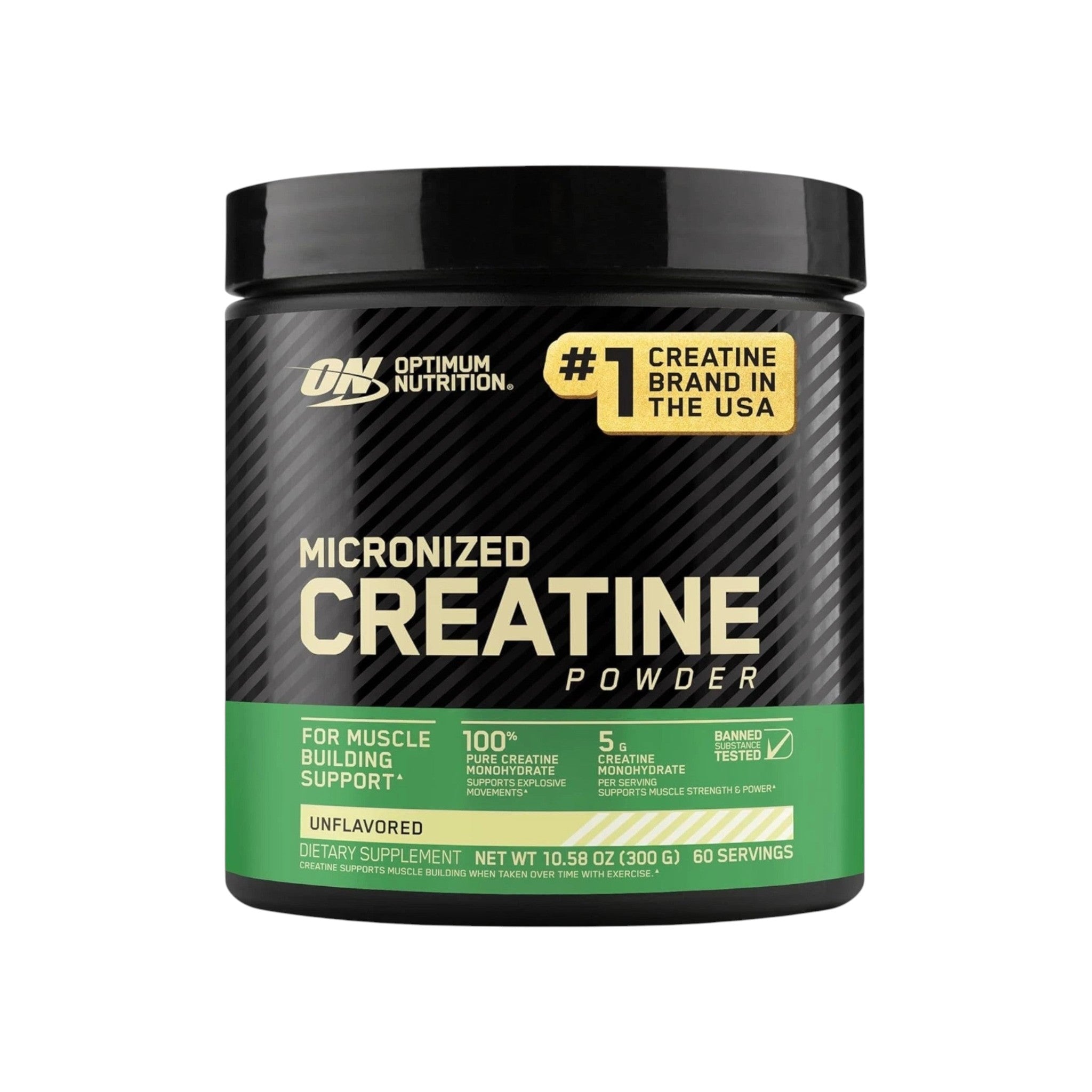 Optimum Nutrition Micronized Creatine Monohydrate | 300g - Unflavored (Pure Performance)