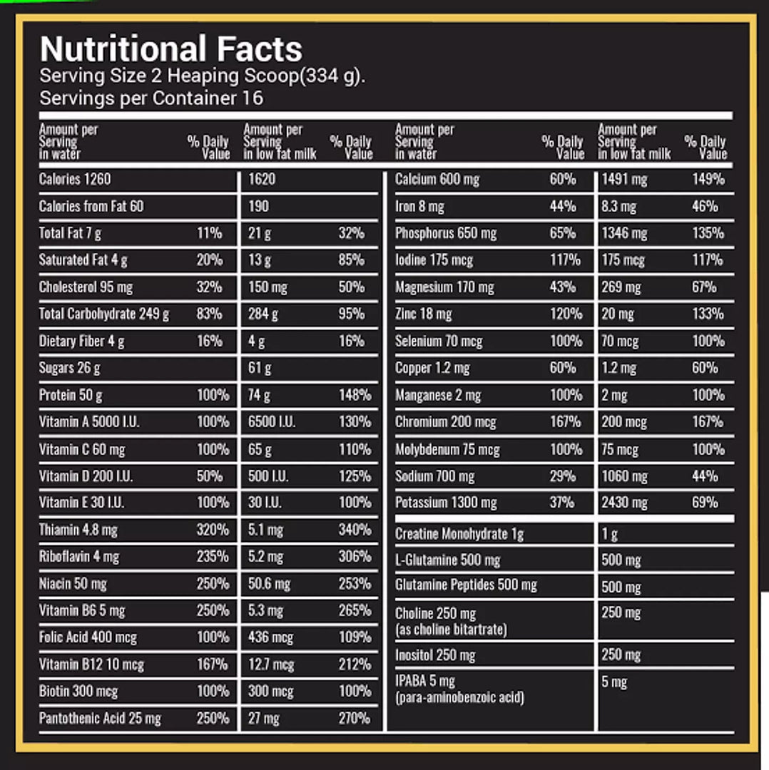 Novogen Mass Gainer – Weight & Muscle Gain Supplement