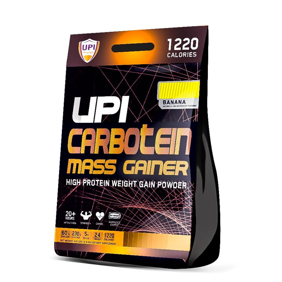UPI Carbotein – High-Calorie Energy & Recovery Carbohydrate Supplement, 26 Servings, 3.9 kg